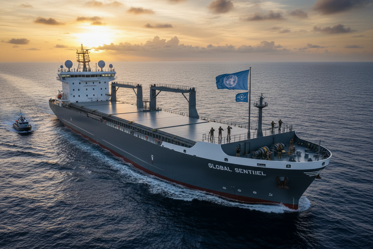 Barco logístico de seguridad antiterrorismo